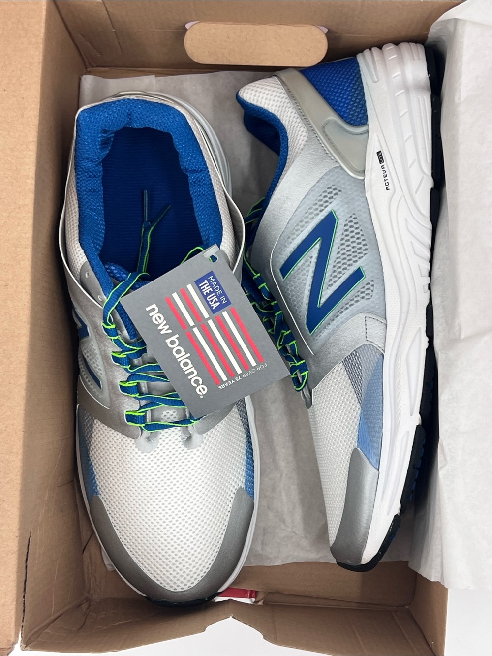 NWT New Balance M3040SB1 running shoes blue silver 13